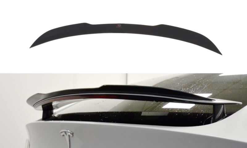 Maxton Spoiler CAP V.1 für TESLA MODEL X schwarz Hochglanz TE-MODELX-CAP1-G