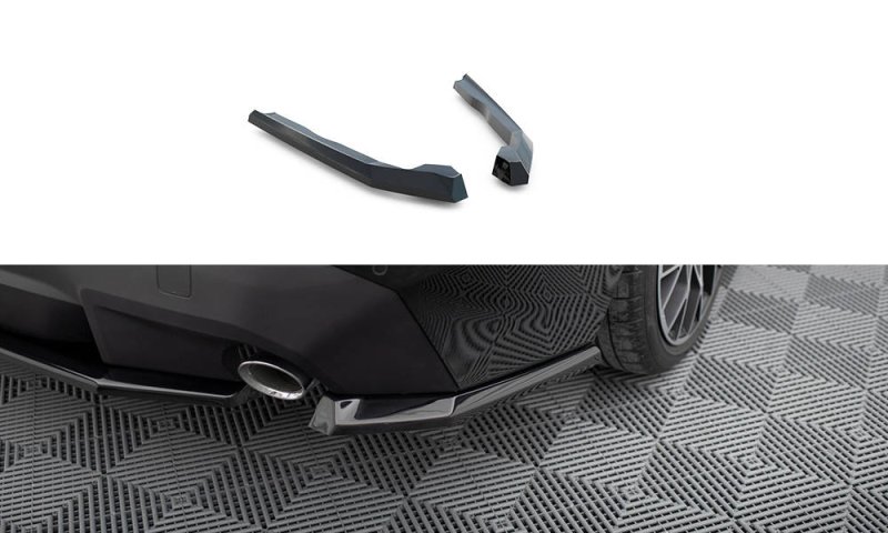 Maxton Heck Ansatz Flaps Diffusor V.1 BMW 2 Coupe G42 schwarz Hochglanz BM-2-G42-RSD1-G