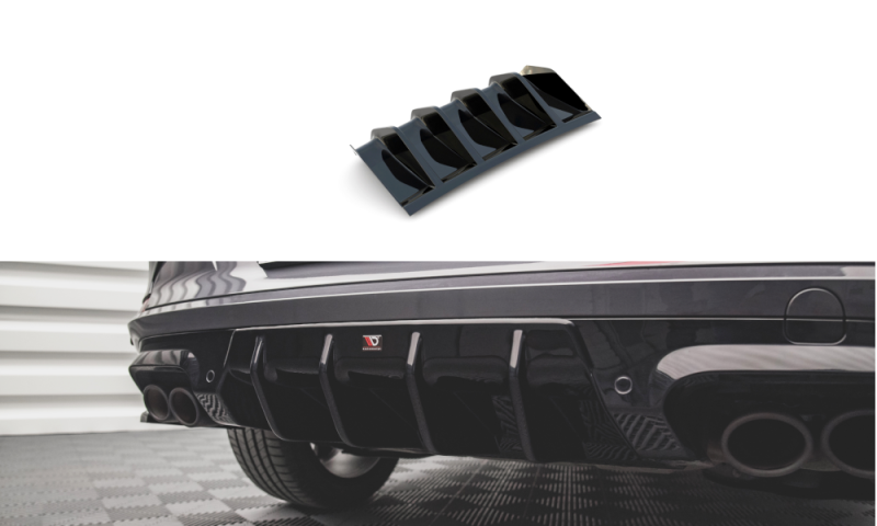 Maxton Diffusor Heck Ansatz für Cupra Formentor schwarz Hochglanz CU-FO-1-RS1-G