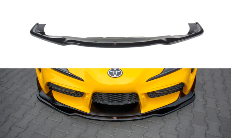 Maxton Front Ansatz V.2 für Toyota Supra Mk5 schwarz Hochglanz TO-SU-5-FD2-G