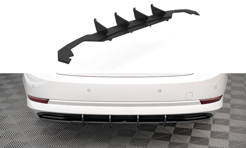 Maxton Street Pro Heckschürze für Skoda Octavia Mk4 SKOC4CNC-RS1B+BRBI