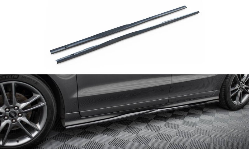 Maxton Seitenschweller Ansatz Ford S-Max ST-Line Mk2 schwarz Hochglanz FO-SMAX-2-STLINE-SD1-G