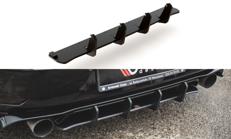 Maxton Racing Heckschürze für VW Golf 7 GTI TCR VWGO7FGTITCRCNC-RS1BRB