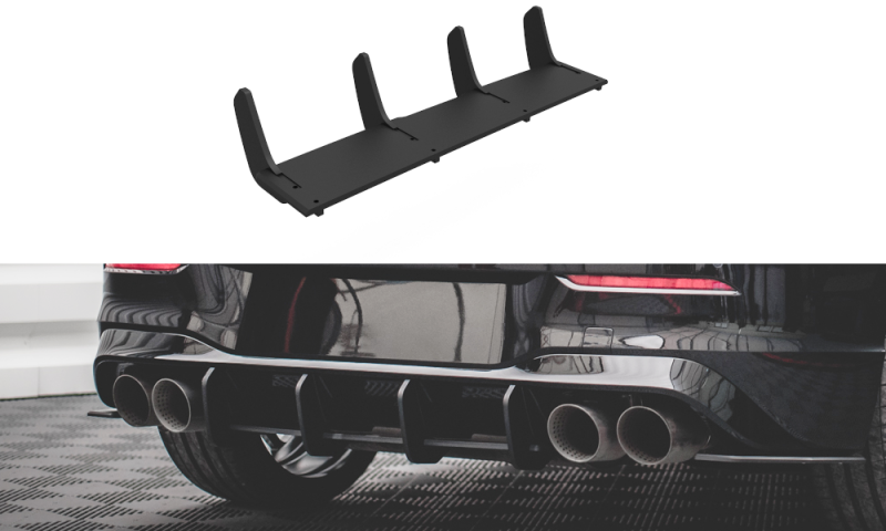 Maxton Street Pro Heckschürze für Volkswagen Golf R Mk8 VWGO8RCNC-RS1B+BRBI