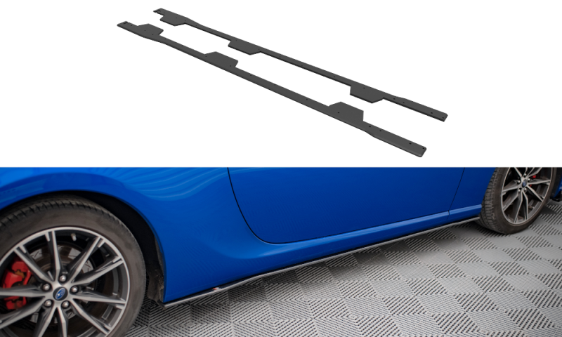 Maxton Street Pro Seitenschweller Ansatz für Subaru BRZ Mk1 Facelift SUBRZ1FCNC-SD1B