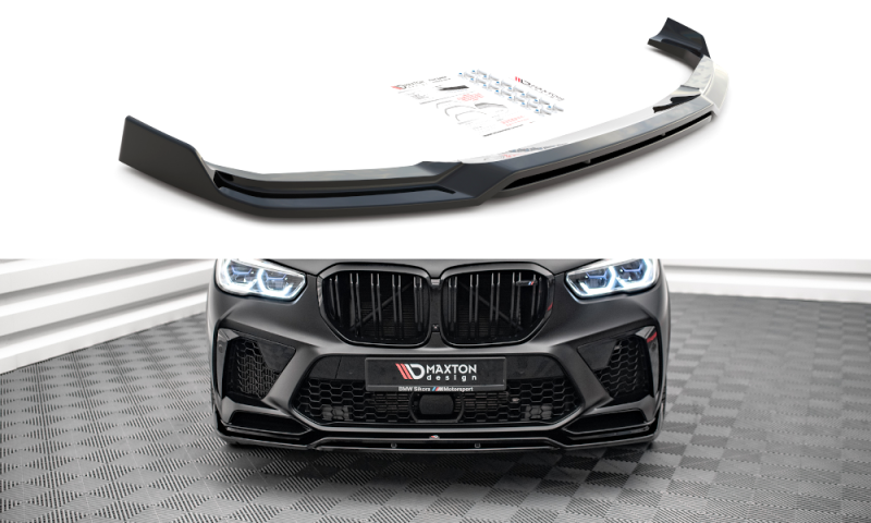 Maxton Front Ansatz V.3 für BMW  X5M F95 schwarz Hochglanz BM-X5M-05-FD3G+FD3R-G