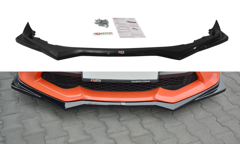 Maxton Front Ansatz V.2 für TOYOTA GT86 FACELIFT schwarz Hochglanz TO-GT86-1F-FD2-G