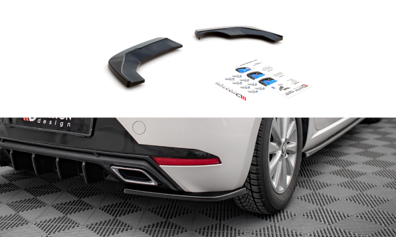Maxton Heck Ansatz Flaps Diffusor für Seat Ibiza FR Mk5 schwarz Hochglanz SE-IB-5-RSD1-G