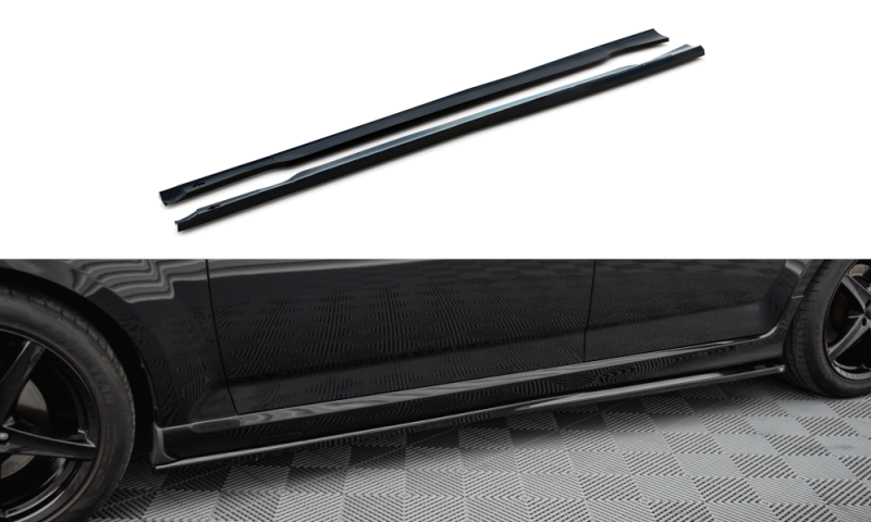 Maxton Seitenschweller Ansatz Ford Mondeo ST-Line Mk4 Facelift schwarz Hochglanz FO-MO-4-STLINE-K-SD1-G