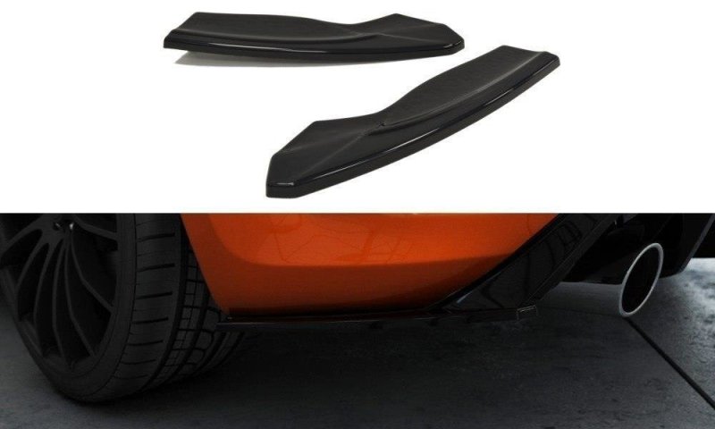 Maxton Heck Ansatz Flaps Diffusor V.2 für Ford Focus ST Mk2 FL schwarz Hochglanz FO-FO-2F-ST-RSD2-G