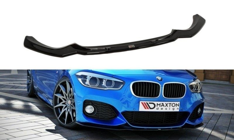 Maxton Front Ansatz V.1 für BMW 1er F20/F21 M-Power FACELIFT schwarz Hochglanz BM-1-F20F-M-FD1-G