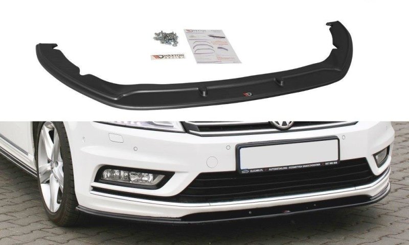 Maxton Front Ansatz V.1 für Vw Passat B7 R-Line Carbon Look  VW-PA-B7-RLINE-FD1-C