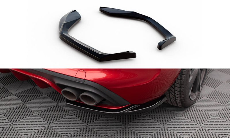 Maxton Heck Ansatz Flaps Diffusor V.1 Cupra Leon Hatchback Mk1 schwarz Hochglanz CU-LE-1-RSD1-G