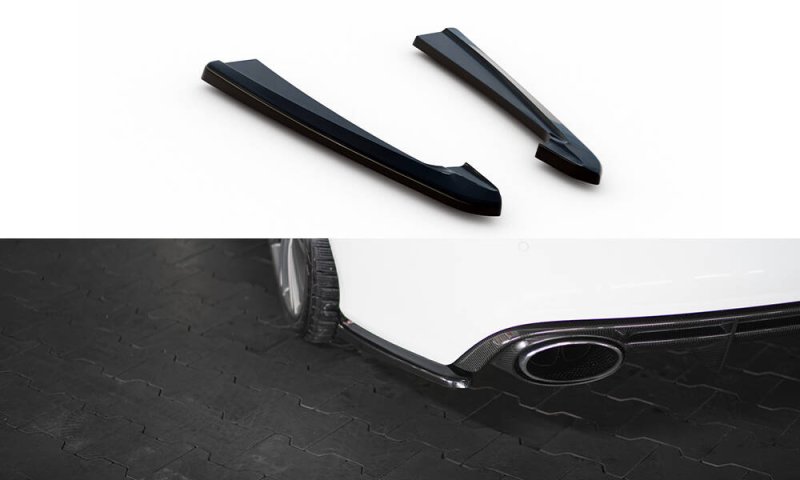 Maxton Heck Ansatz Flaps Diffusor V.2 Audi RS7 C7 schwarz Hochglanz AU-RS7-1F-RSD2-G