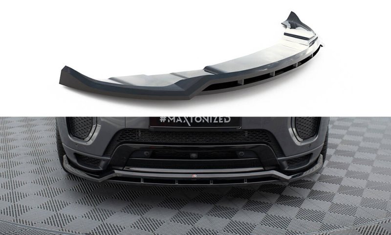 Maxton Front Ansatz Land Rover Range Rover Evoque HSE Dynamic Mk1 Facelift schwarz Hochglanz LR-RR-EV-1-FD1G+FD1R-G