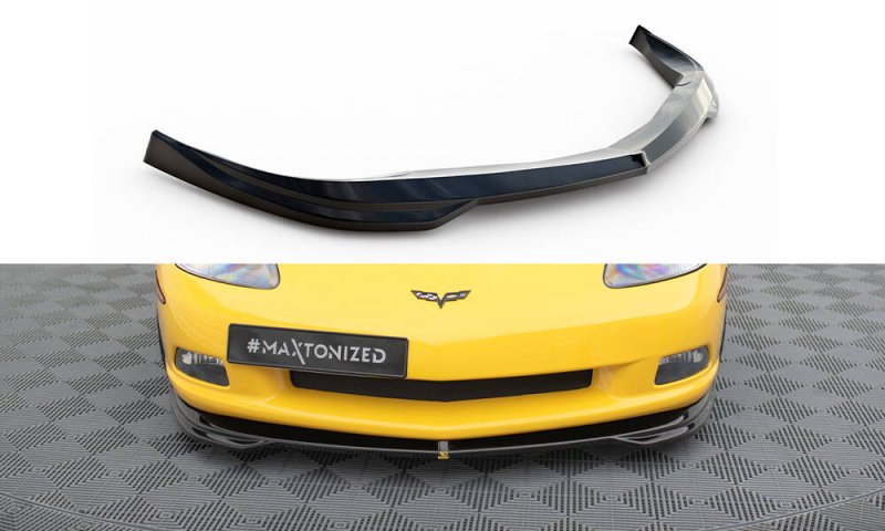 Maxton Front Ansatz Chevrolet Corvette C6 schwarz Hochglanz CH-CO-C6-FD1-G