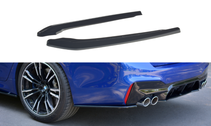 Maxton Heck Ansatz Flaps Diffusor für BMW M5 F90 schwarz Hochglanz BM-5-90-M-RSD1-G