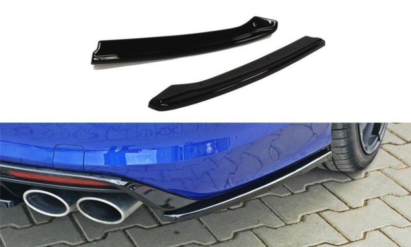 Maxton Heck Ansatz Flaps Diffusor für VW GOLF 7 R VARIANT schwarz Hochglanz VW-GO-7-R-VA-RSD1-G