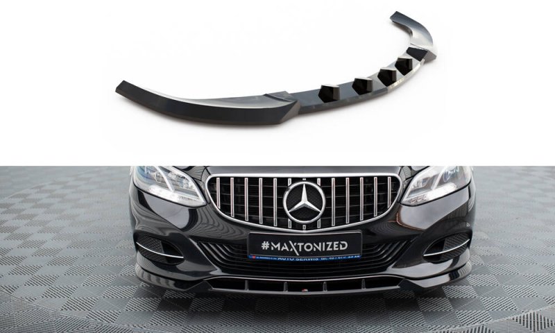 Maxton Front Ansatz Mercedes-Benz E W212 Facelift schwarz Hochglanz ME-E-212F-FD1-G