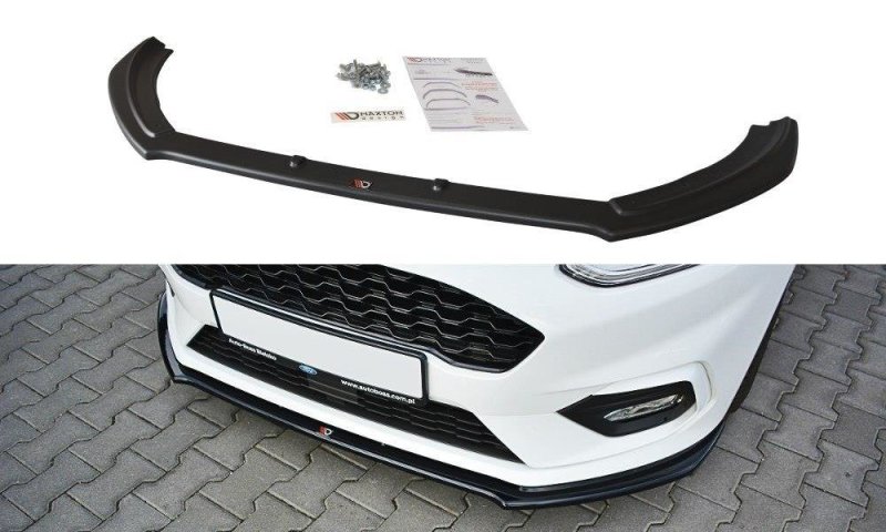 Maxton Front Ansatz V.2 für Ford Fiesta Mk8 ST / ST-Line schwarz Hochglanz FO-FI-8-STLINE-FD2-G