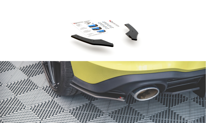 Maxton Racing Heck Ansatz Flaps Diffusor für Volkswagen Golf 8 GTI Clubsport VWGO8GTICSCNC-RSD1BRB
