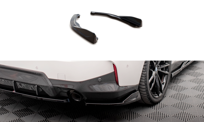 Maxton Heck Ansatz Flaps Diffusor V.1 für BMW 2 Coupe M-Paket G42 schwarz Hochglanz BM-2-42-MPACK-RSD1-G