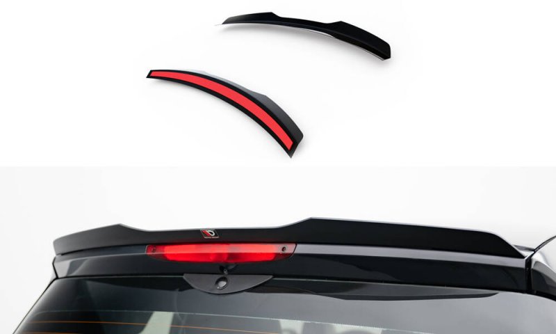 Maxton Spoiler CAP Abrisskante Brabus Smart Fortwo C451 Facelift schwarz Hochglanz BR-SM-FT-451-CAP1-G