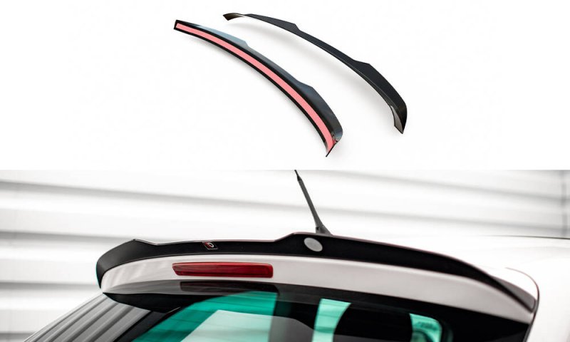 Maxton Spoiler CAP Abrisskante Seat Ibiza FR SC Mk4 Facelift schwarz Hochglanz SE-IB-4F-FR-SC-CAP1-G