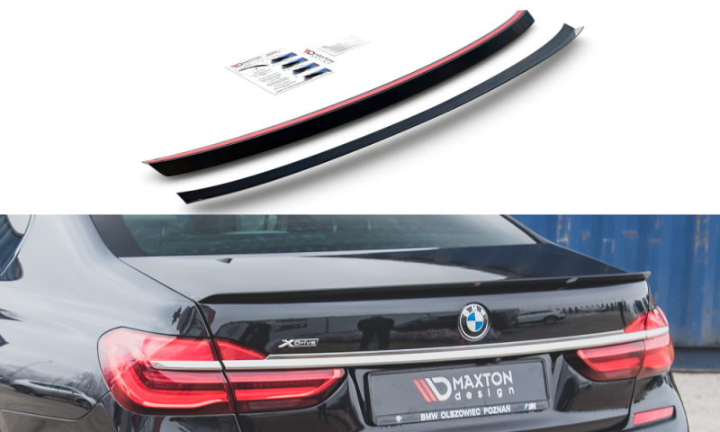 Maxton Spoiler CAP für BMW 7 M-Paket G11 schwarz Hochglanz BM-7-11-MPACK-CAP1-G