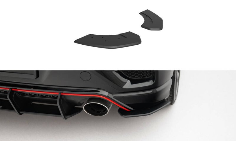 Maxton Street Pro Heck Ansatz Flaps Diffusor Hyundai Veloster N Mk2 HYVE2NCNC-RSD1BRB