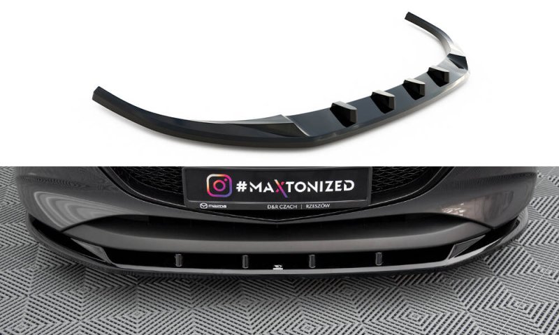 Maxton Front Ansatz V.1 Mazda 3 Mk4 schwarz Hochglanz MA-3-4-FD1-G