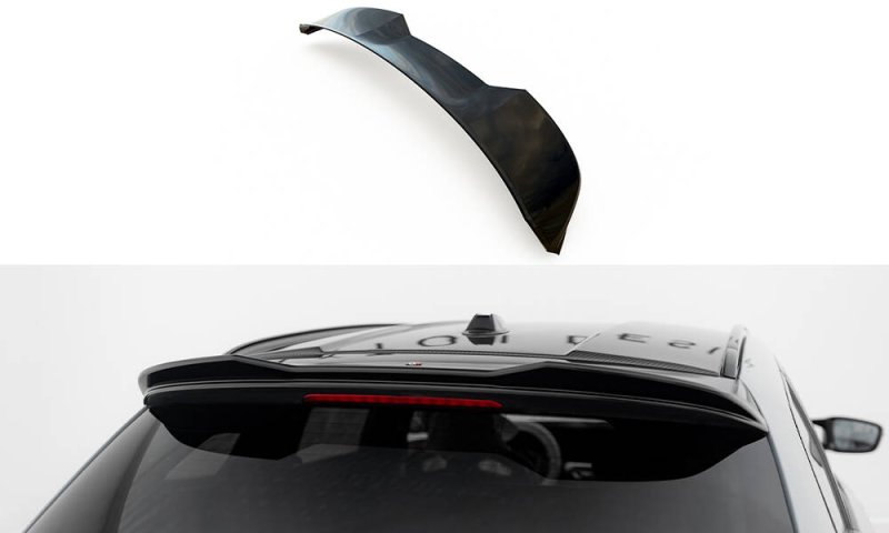 Maxton Spoiler CAP Abrisskante 3D BMW 3er Standard / M340 / M-Paket / M3 Touring G21 / G81 schwarz Hochglanz BM-M3-G81-CAP1-G
