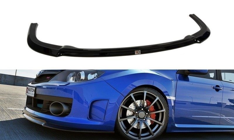 Maxton Front Ansatz für v.1 Subaru Impreza WRX STI 2009-2011 schwarz Hochglanz SU-IM-3-WRX-STI-FD1-G