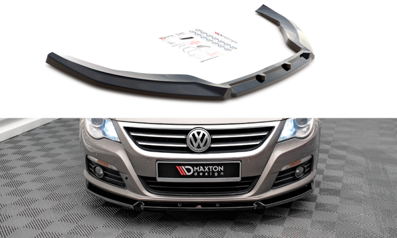 Maxton Front Ansatz V.3 für Volkswagen Passat CC schwarz Hochglanz VW-PA-CC-FD3-G