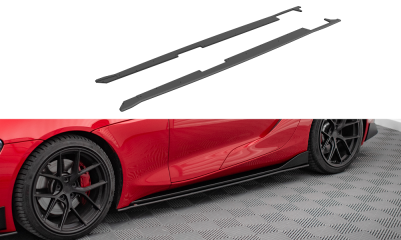 Maxton Street Pro Seitenschweller Ansatz für Toyota Supra Mk5 TOSU5CNC-SD1BRB