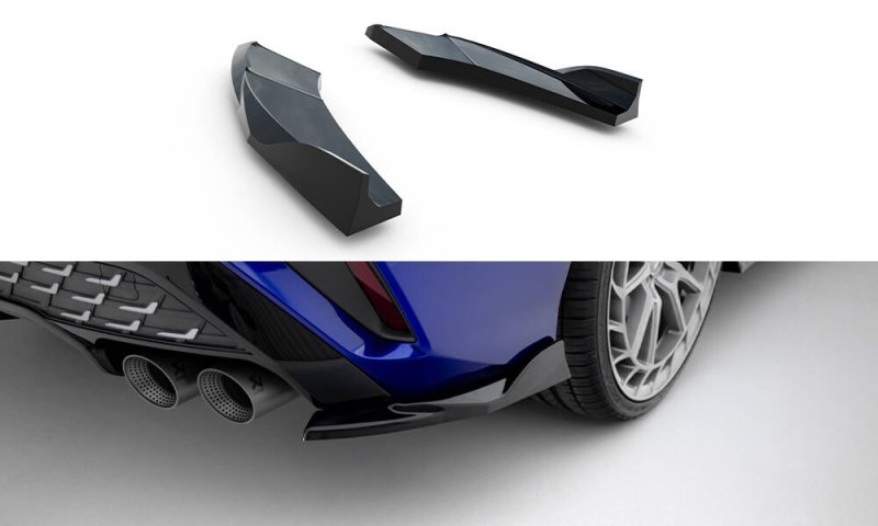 Maxton Heck Ansatz Flaps Diffusor V.2 Audi S3 Limousine 8Y Facelift schwarz Hochglanz AU-S3-8YF-S-RSD2-G