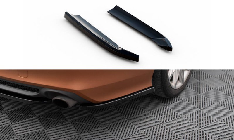 Maxton Heck Ansatz Flaps Diffusor V.2 Audi A7 S-Line C7 schwarz Hochglanz AU-A7-C7-RSD1-G