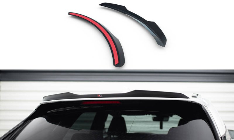 Maxton Spoiler CAP Abrisskante Lexus RX F-Sport Mk5 schwarz Hochglanz LE-RX-5-FSPORT-CAP1-G