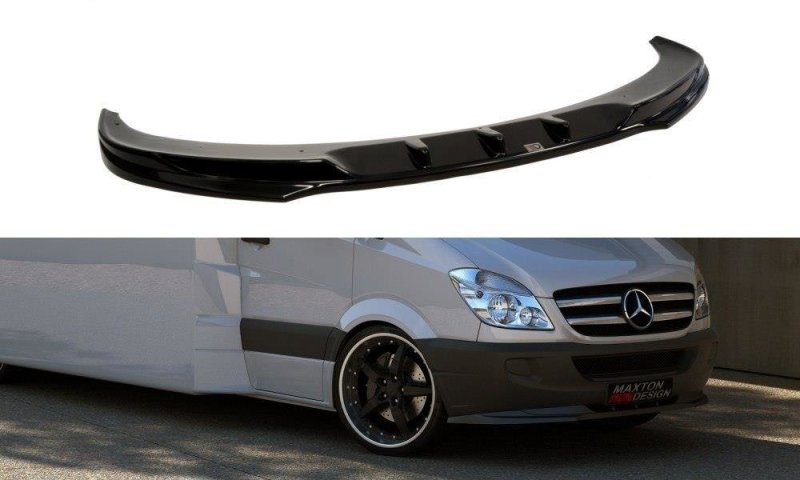 Maxton Front Ansatz für Mercedes Sprinter Mk2  schwarz Hochglanz ME-SP-2-FD1-G