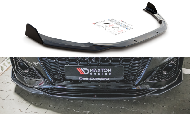 Maxton Front Ansatz +Flaps für V.1 Audi RS5 F5 Facelift AU-RS5-2F-FD1G+FS