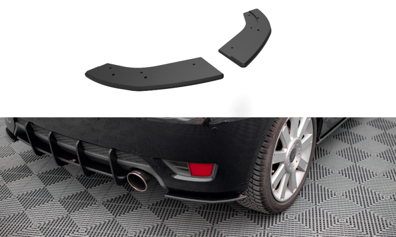 Maxton Street Pro Heck Ansatz Flaps Diffusor für Ford Fiesta ST Mk6 FOFI6STCNC-RSD1BRB