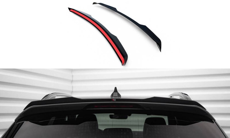 Maxton Spoiler CAP Abrisskante Mazda 6 Kombi Mk3 Facelift schwarz Hochglanz MA-6-3F-K-CAP1-G