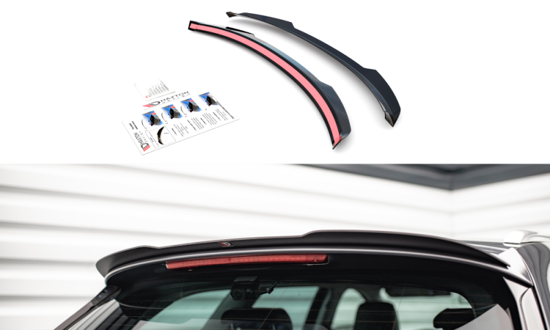 Maxton Spoiler CAP für Seat Leon FR Sportstourer Mk3 schwarz Hochglanz SE-LE-3-FR-ST-CAP1-G