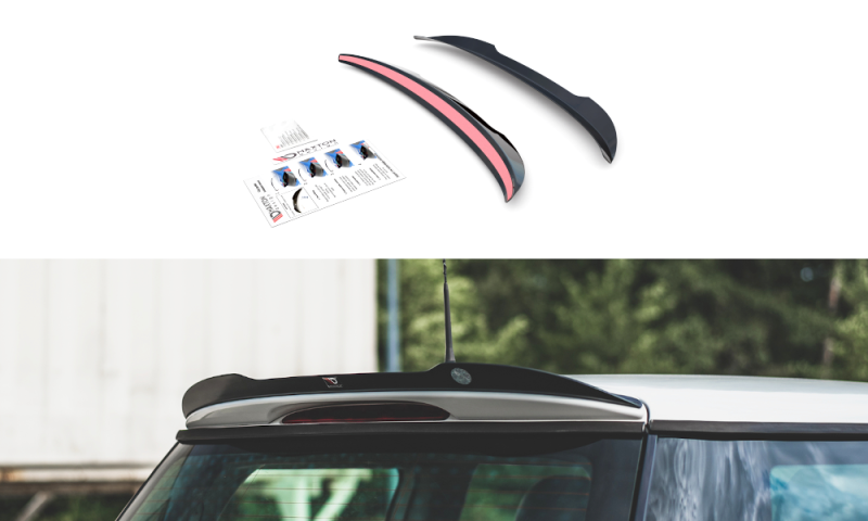 Maxton Spoiler CAP für Mini Cooper / One R50 schwarz Hochglanz MC-ONE-1-CAP1-G