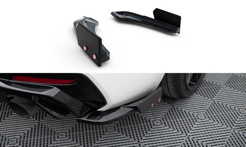 Maxton Heck Ansatz Flaps Diffusor V.5 + Flaps (heckansatz V.3) BMW 1er M-Paket / M140i F20 Facelift BM-1-F20F-M-RSD5G+RSF1B