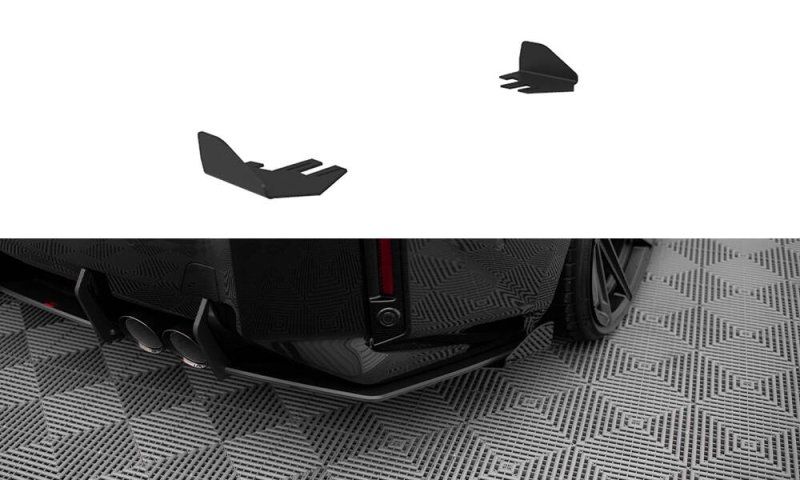Maxton Hintere Seiten Flaps BMW M2 G87 schwarz Hochglanz BMM2G87CNC-RSF1-G