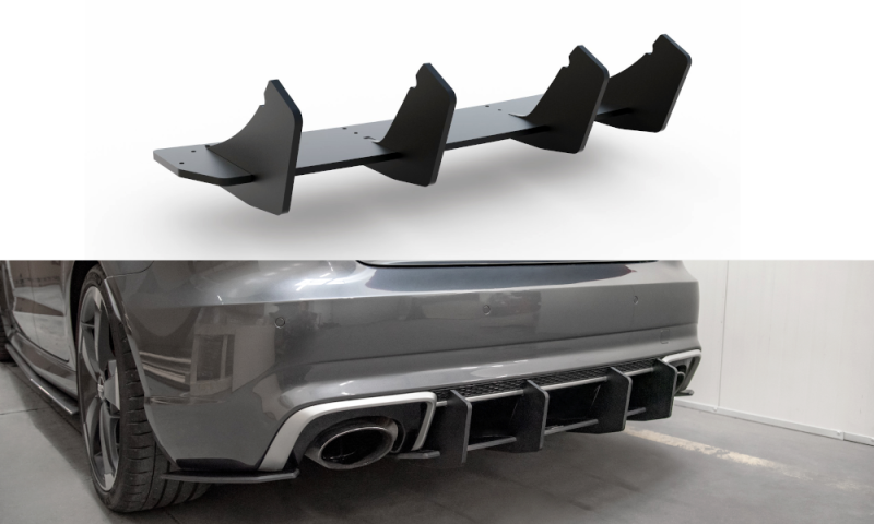 Maxton Racing Heckschürze V.2 für Audi RS3 8V Sportback AURS38VCNC-RS4B