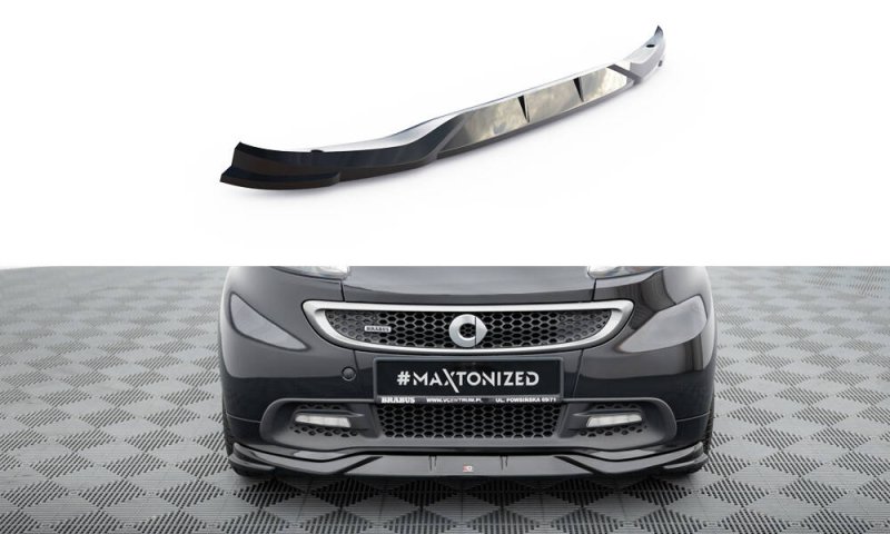 Maxton Front Ansatz Brabus Smart Fortwo C451 Facelift schwarz Hochglanz BR-SM-FT-451-FD1-G
