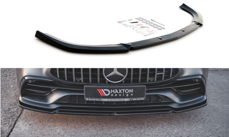 Maxton Front Ansatz V.2 für Mercedes-AMG GT 53 4-Door Coupe schwarz Hochglanz ME-GT-4D-53-FD2-G