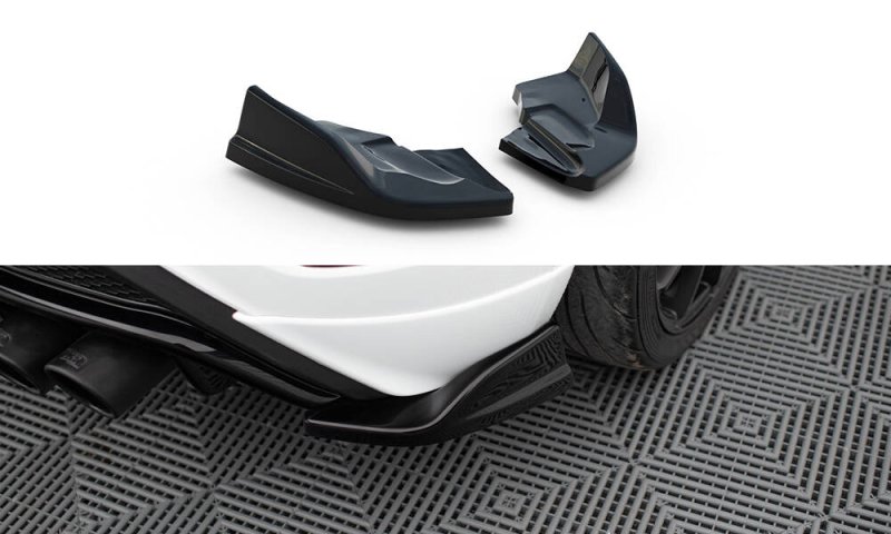 Maxton Heck Ansatz Flaps Diffusor V.2 Ford Fiesta ST Mk7 Facelift schwarz Hochglanz FO-FI-7F-ST-RSD2-G